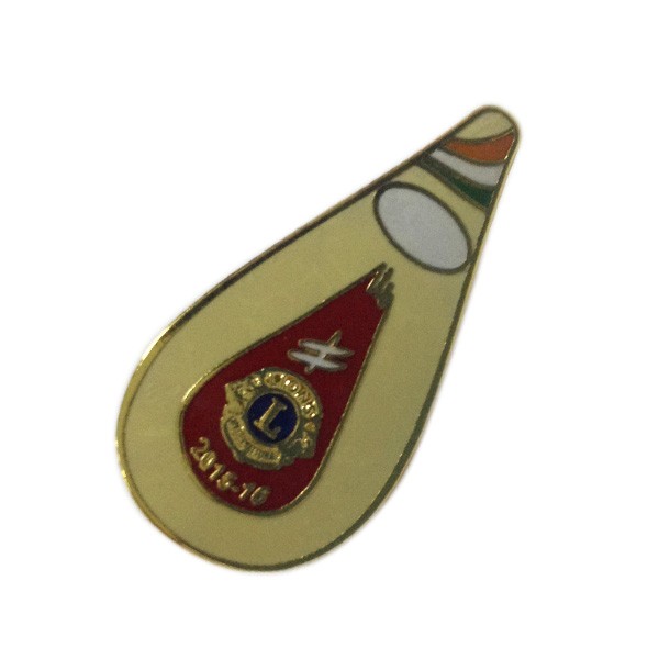 Custom gold hard enamel lapel pin badge