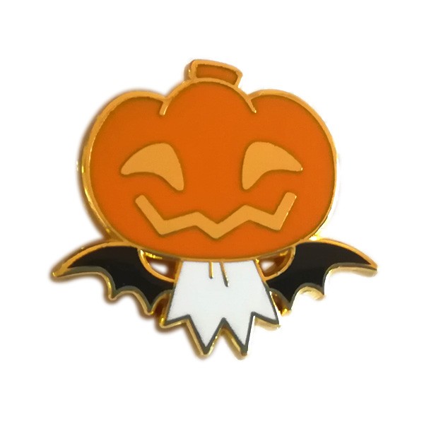 Pumpkin enamel metal pin with high quality