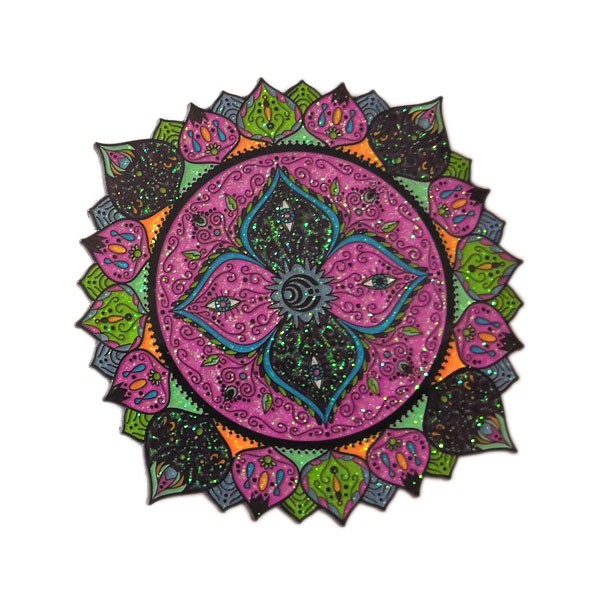 glitter enamel pin badge with epoxy