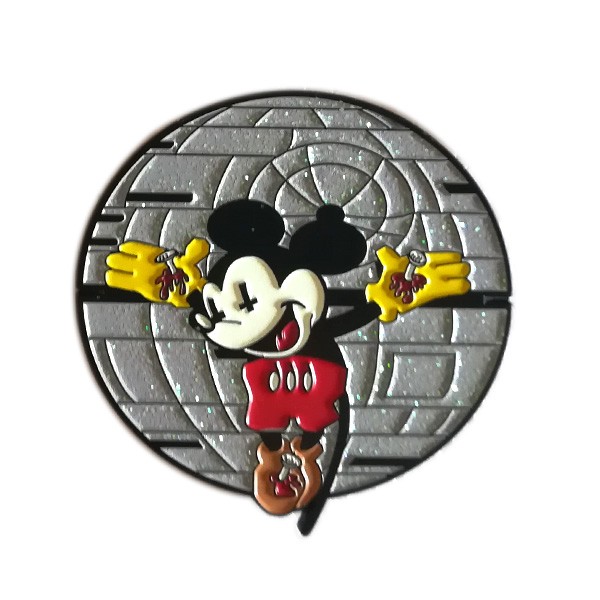 mouse lapel pin badge with glitter