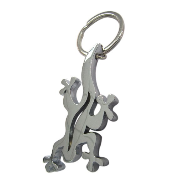 Cheap metal keyring with chrome plated