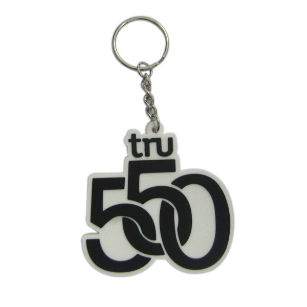 Custom promotional rubber keyring