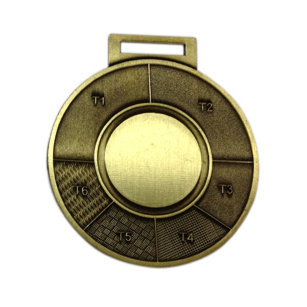 Cheap sandblasted antique bronze medal