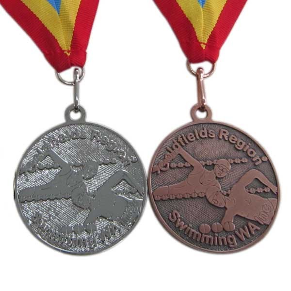 Custom bespoke medals swim medal