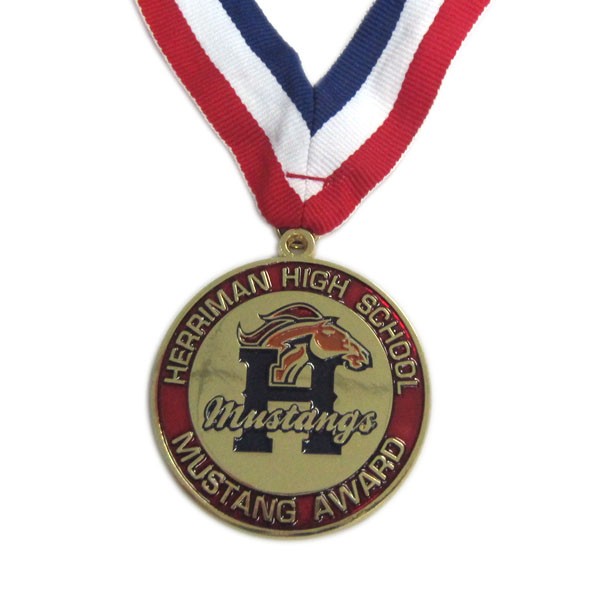 Custom high school gold medal