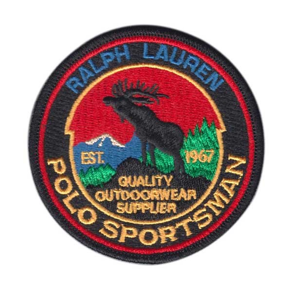 Custom design full embroidery sports patches