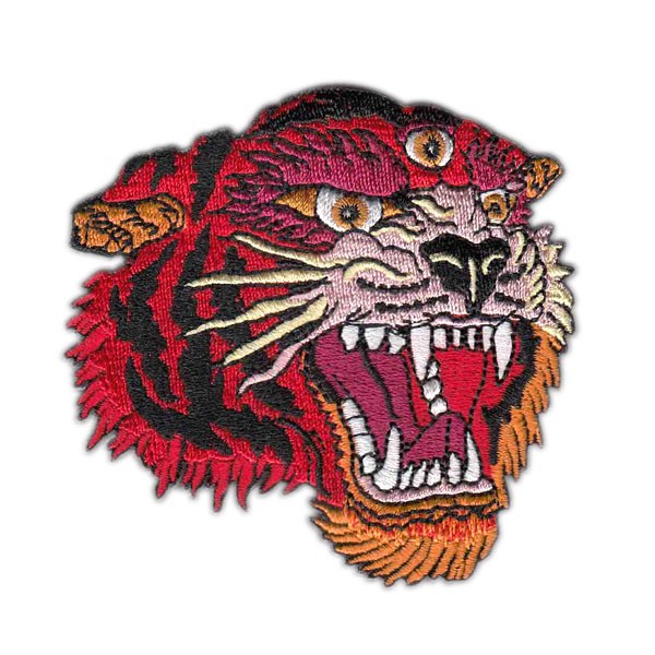 custom  embroidered tiger patches badge